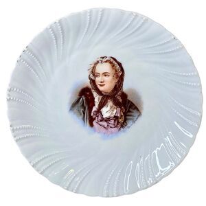 Victoria Carlsbad Austria Decorative Portrait Plate French Royals Dessert Plate